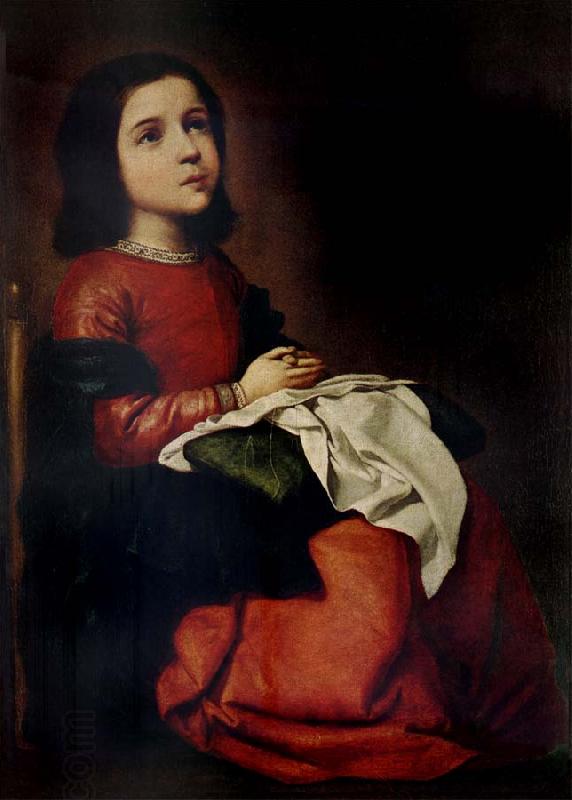 Francisco de Zurbaran The Adolescence of the Virgin China oil painting art